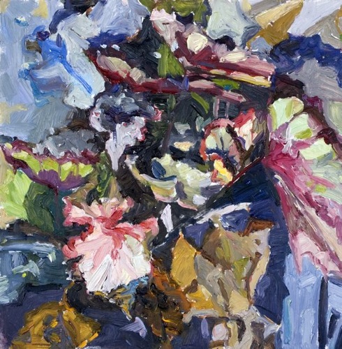 Gulgun Aliriza, Folage I, 2007, oil on birch wood